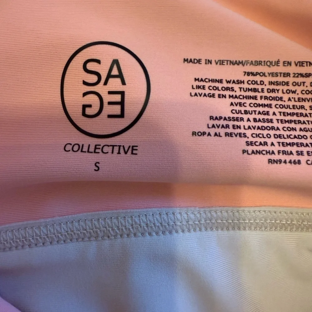 Sage Collective Colorblock Activewear Set Size Small